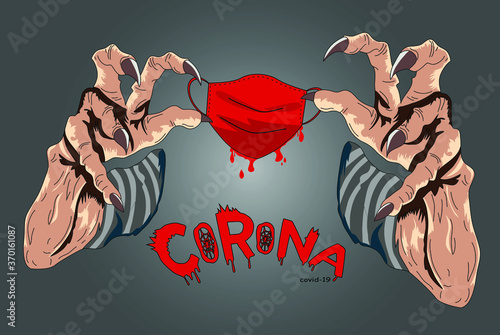 Sign of a dangerous anti coronavirus, Coronavirus sign, Anti Covid-19