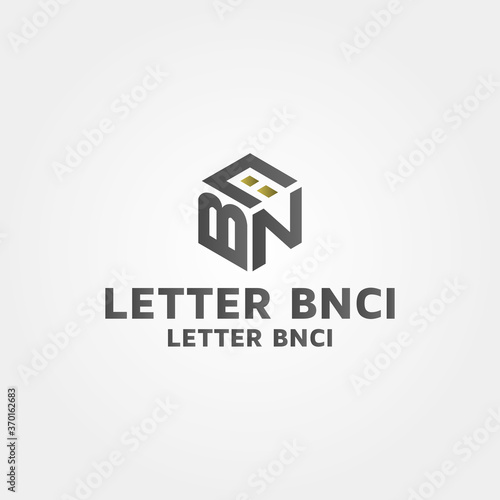 Letter BNCI logo design template idea photo