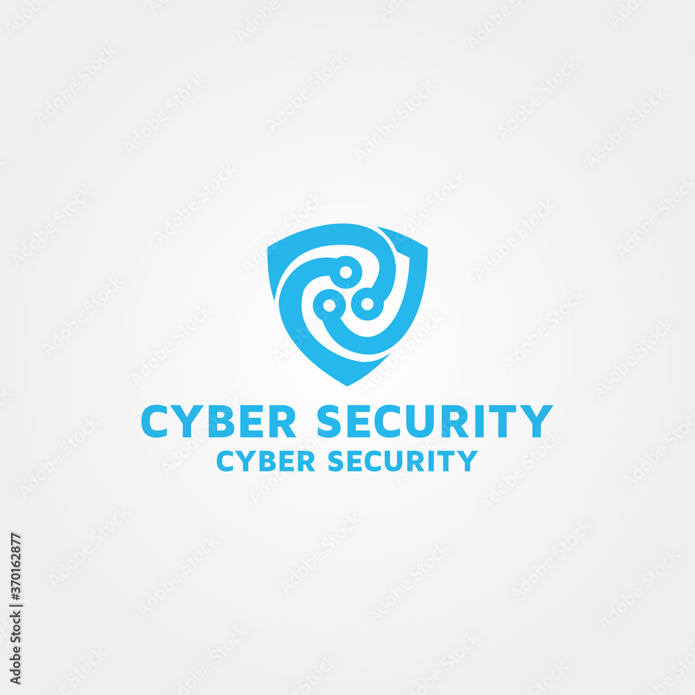 Cyber security Logo design template inspiration