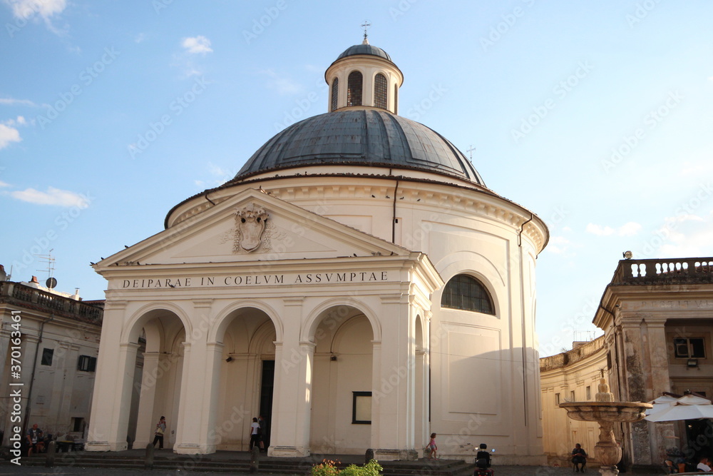 Santa Maria Assunta of Ariccia, Italy.Is a Roman Catholic parish church designed in 1661–1665 by Gianlorenzo Bernini; and located in the center of the town.