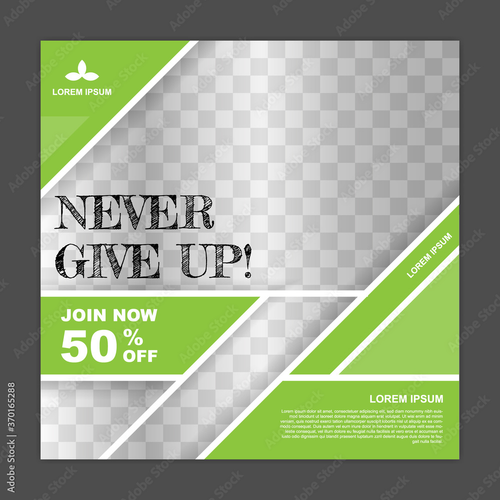 Fototapeta premium Sport social media banner. - Vector.
