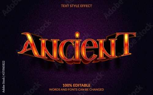 Editable Text Effect, Ancient Text Style