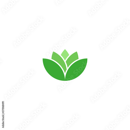 Abstract Green Leaf and Leaves logo Icon Vector Design. Landscape Design, Garden, Plant, Nature, Health and Ecology Vector Logo Illustration.