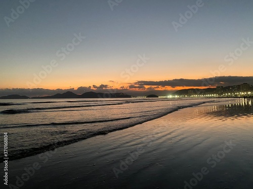 Praia de Santos  Bairro Embar    final da tarde