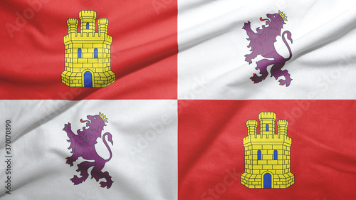 Castile and Leon of Spain flag