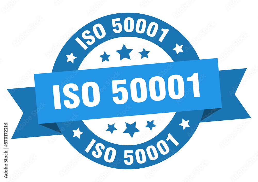 iso 50001 round ribbon isolated label. iso 50001 sign iso 50001 round ribbon isolated label. iso 50001 sign