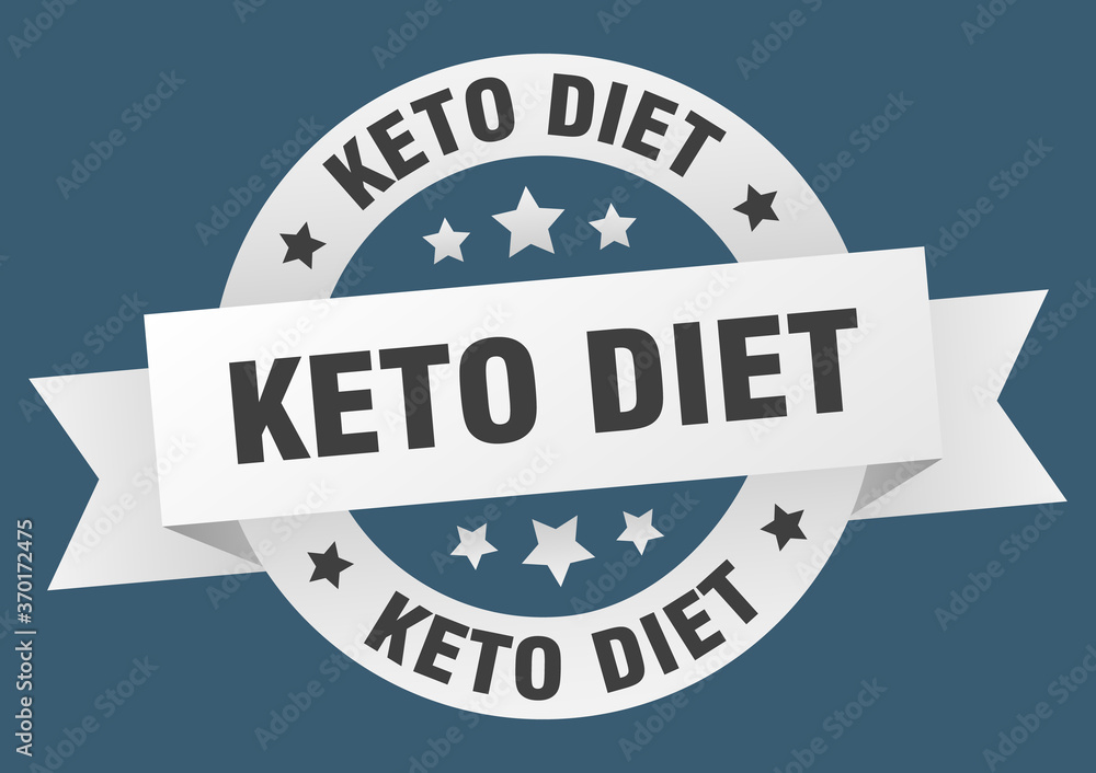 keto diet round ribbon isolated label. keto diet sign keto diet round ribbon isolated label. keto diet sign