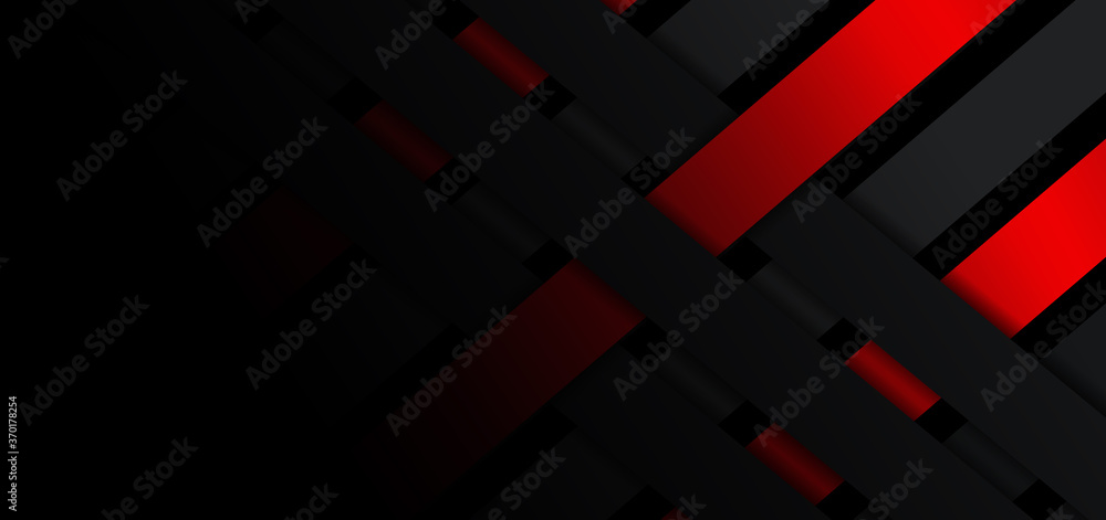 Abstract banner red black geometric overlapping background. Technology concept. Abstract banner red black geometric overlapping background. Technology concept.