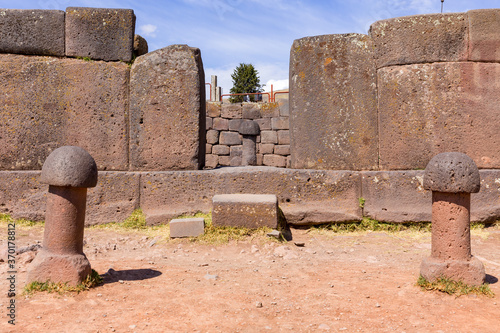 Temple of fertility in Chucuito, near Puno, Peru photo