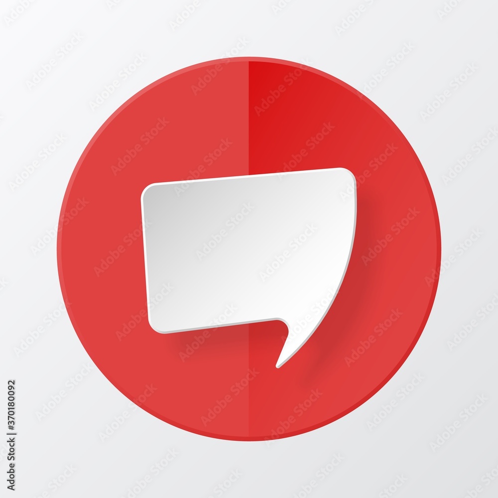 Paper speech bubble Paper speech bubble