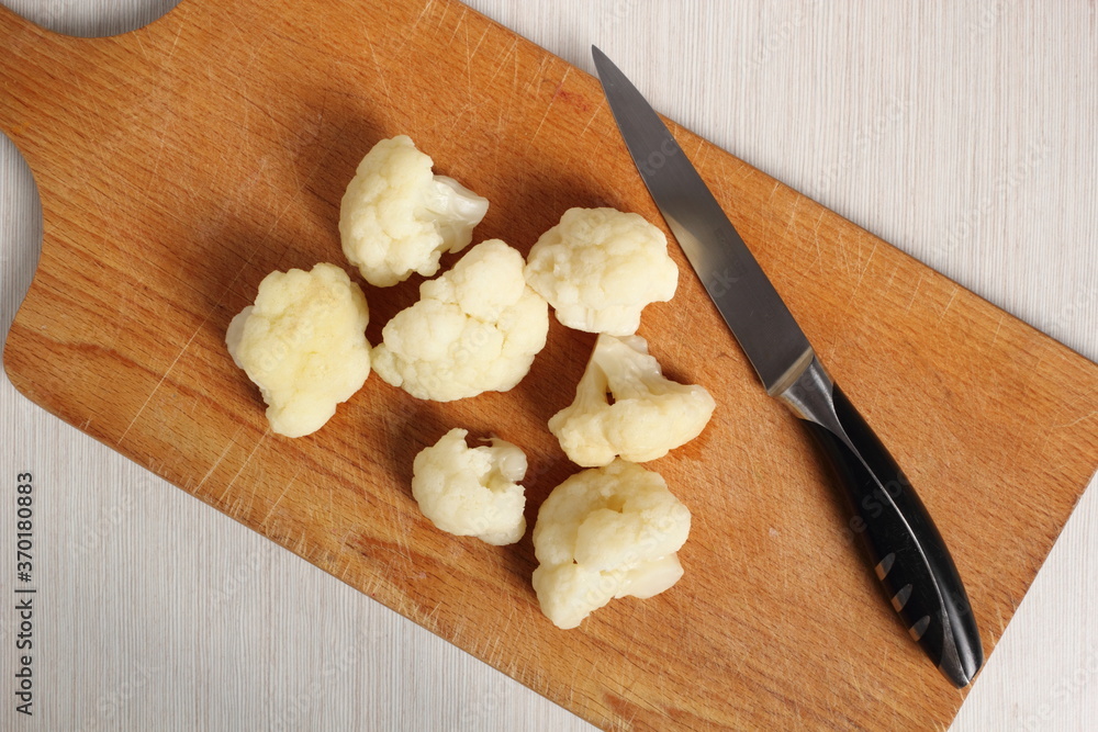 Fototapeta premium Boiled cauliflower