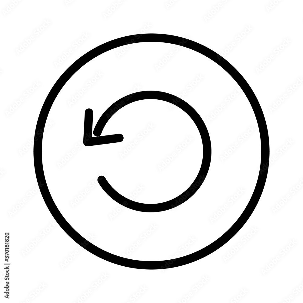 Reload line icon - vector illustration. Refresh the webpage symbol. Reload line icon - vector illustration. Refresh the webpage symbol.