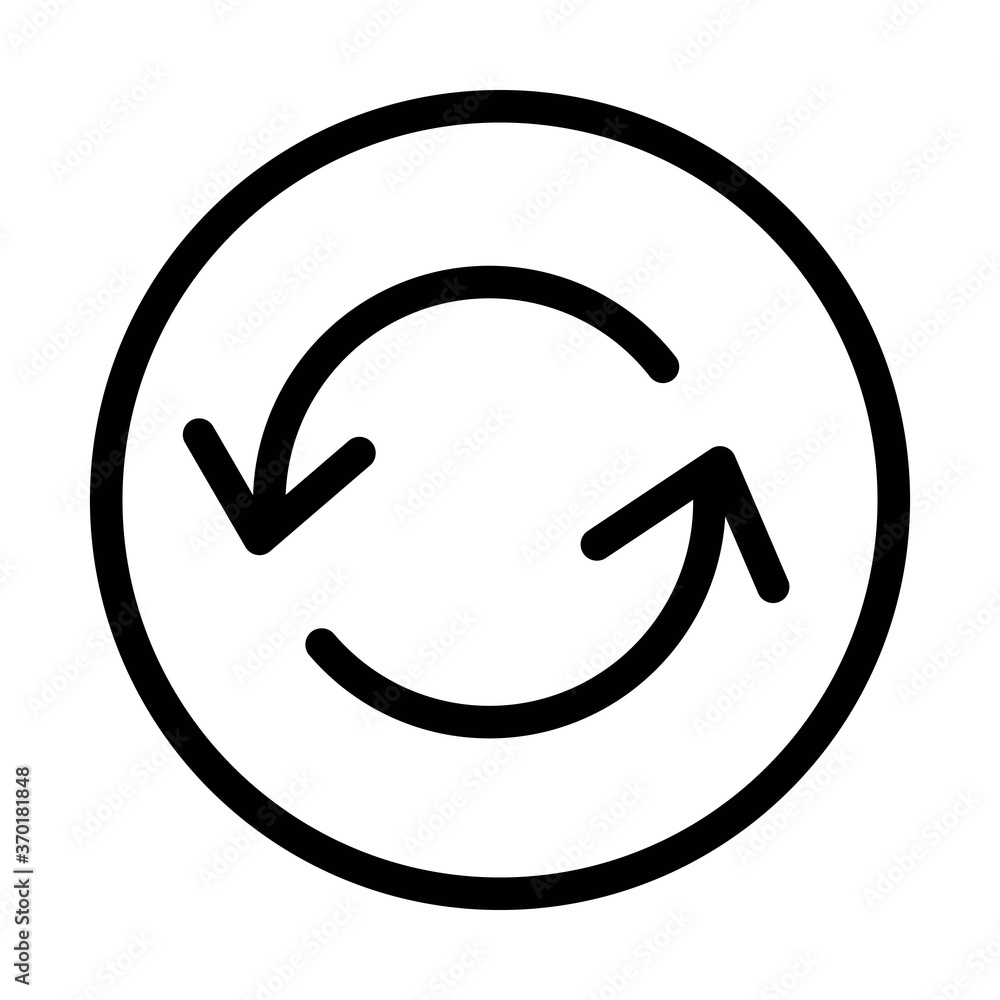 Sync icon - vector illustration. Refresh button symbol. Sync icon - vector illustration. Refresh button symbol.