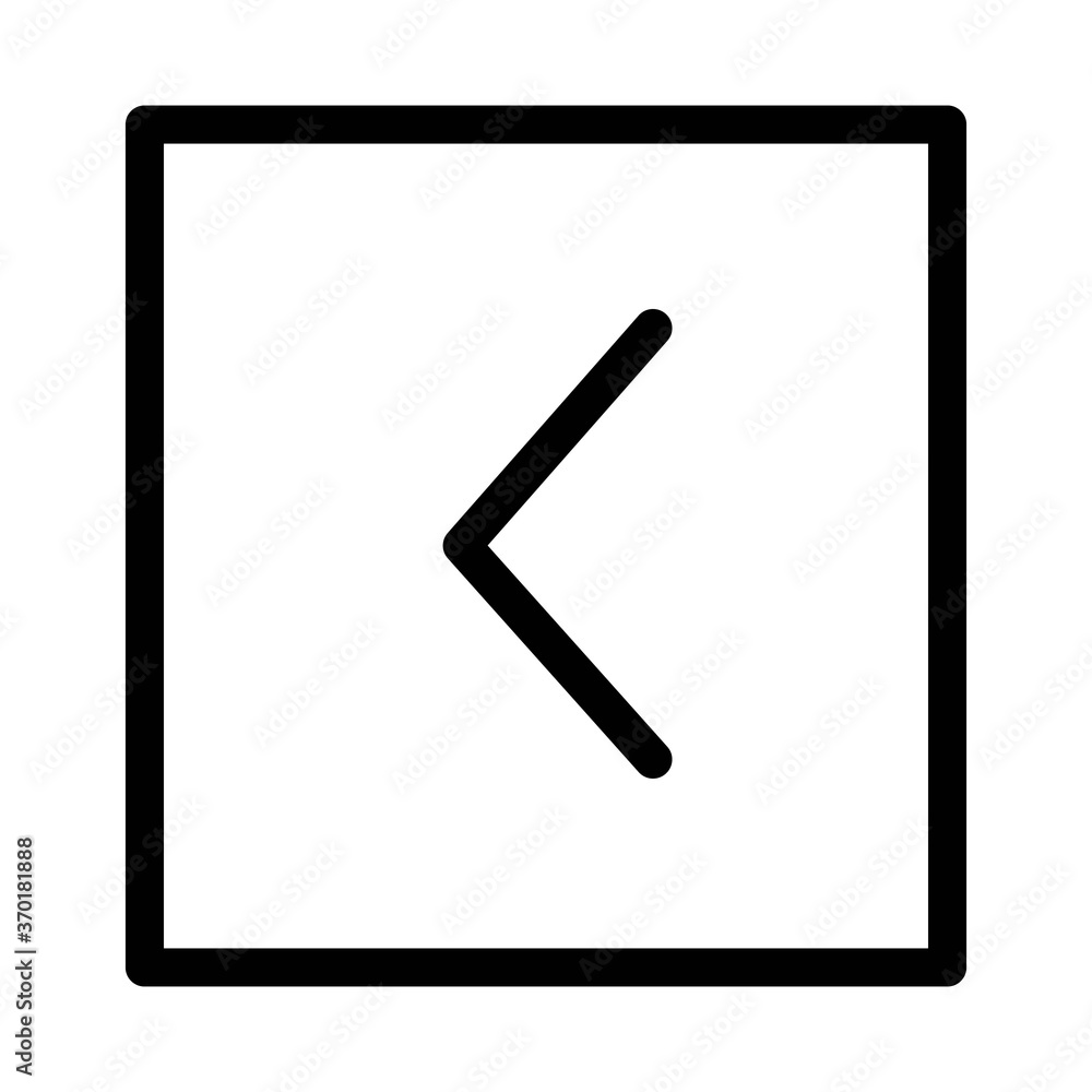 Back or undo arrow icon - vector illustration. Left arrow sign. Back or undo arrow icon - vector illustration. Left arrow sign.
