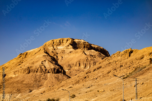 mountain landscape with blue sky