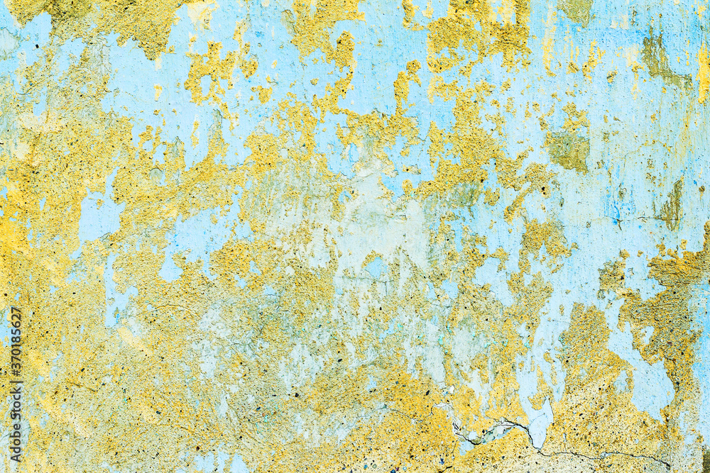 Abstract creative background of chaotic strokes of old cracked paint on concrete wall. Old surface with traces of paint, weathered, scratches and cracks for design Abstract creative background of chaotic strokes of old cracked paint on concrete wall. Old surface with traces of paint, weathered, scratches and cracks for design
