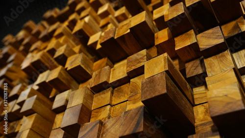 Wooden blocks of the same size, Nice wood texture. Good for background and ornamental designs