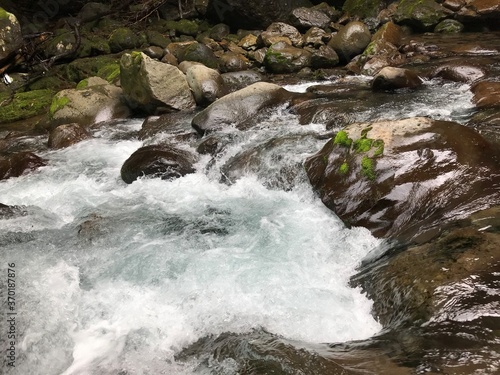 Water Flowing over Rocks