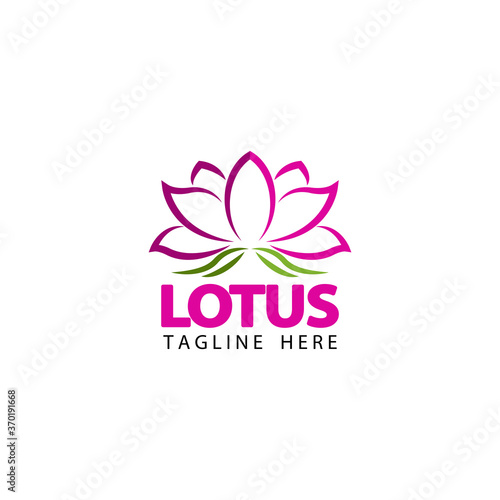 Fototapeta Naklejka Na Ścianę i Meble -  lotus logo template design vector