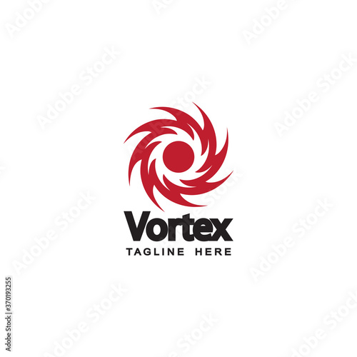 hurricane, vortex logo template design vector