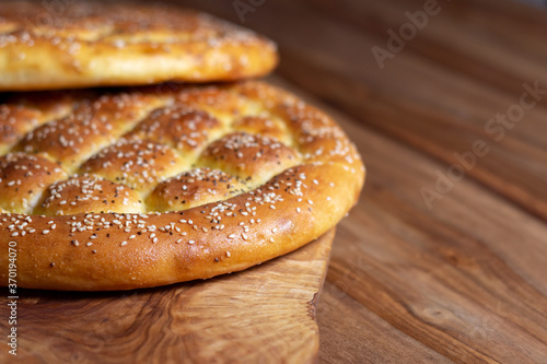 traditional home made turkish bread.
