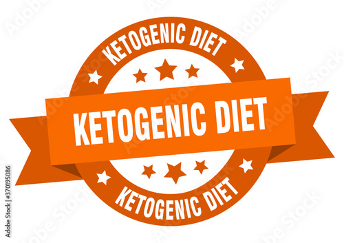 ketogenic diet round ribbon isolated label. ketogenic diet sign
