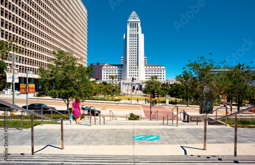 Foto Los Angeles city hall building in Downtown Los Angeles