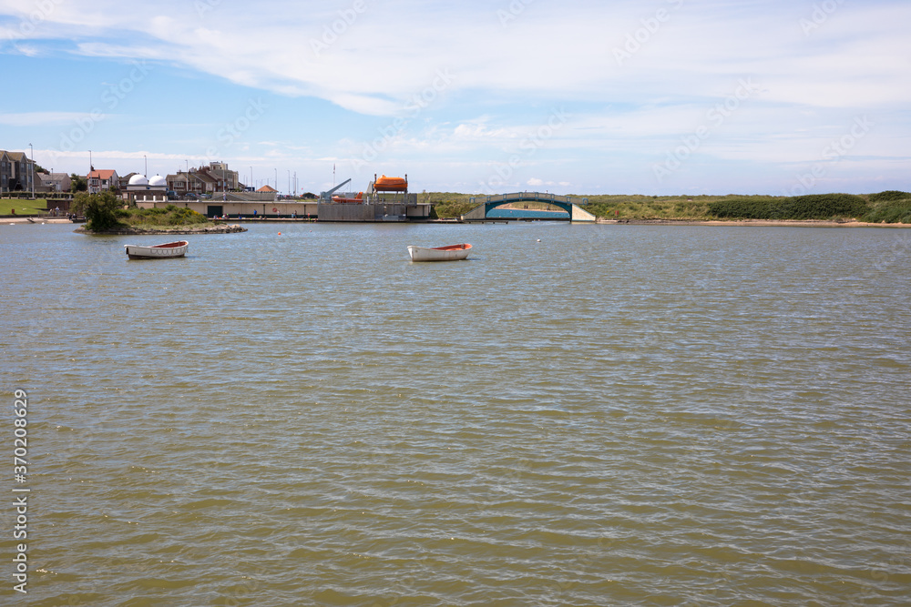 Fleetwood boating lake, Fleetwood, Lancashire, UK Fleetwood boating lake, Fleetwood, Lancashire, UK