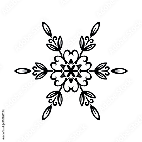Mandala for coloring book. Decorative round ornaments. Flower shape. Oriental vector, Anti-stress therapy patterns. Symmetry. Meditation. Yoga logo. Vector EPS 10. Ethnic Style.