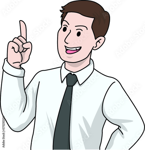 businessman with thumb up