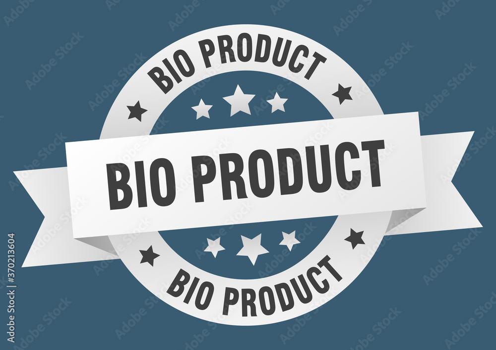 bio product round ribbon isolated label. bio product sign bio product round ribbon isolated label. bio product sign