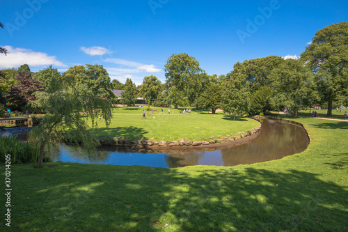 Views of The Pavilion Gardens, Buxton, Derbyshire, UK фототапет