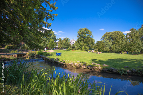Fotografie Views of The Pavilion Gardens, Buxton, Derbyshire, UK