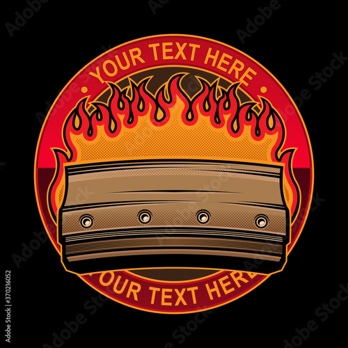 retro logo screen printing
