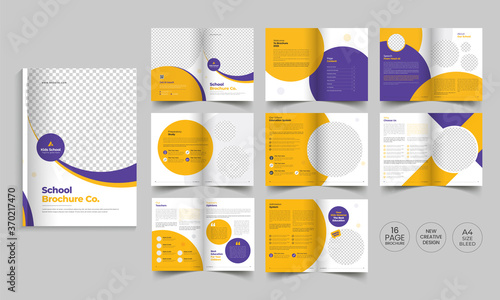 Back to school brochure template | Kids school admission Brochure cover | Education brochure layout