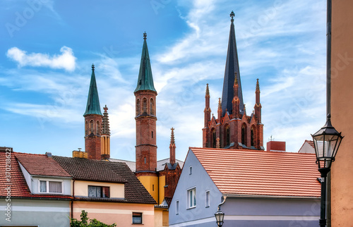 View to the Holy Spirit Church -Heilig Geist Kirche-, Potsdam, Germany