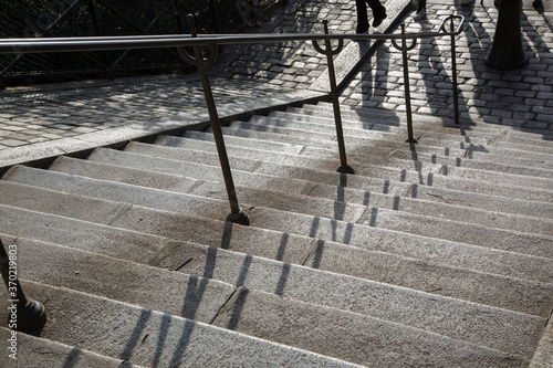 Stairs in Montmartre; Paris