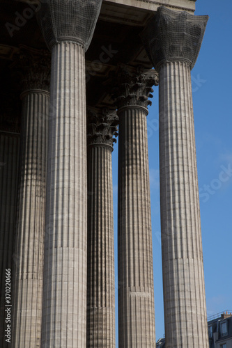 Pilars of Madeleine Church Entrance; Paris