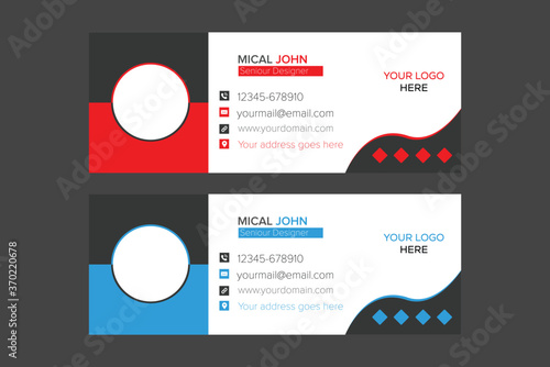 Corporate creative Email Signature Template Design