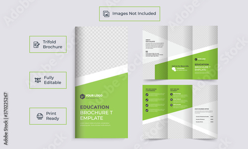 Education Tri-fold Brochure Template Design