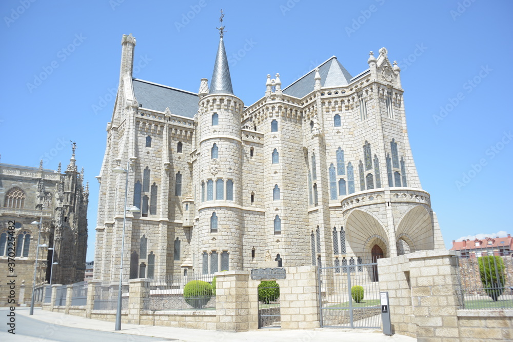 Episcopal Palace of Astorga, León, Spain. 