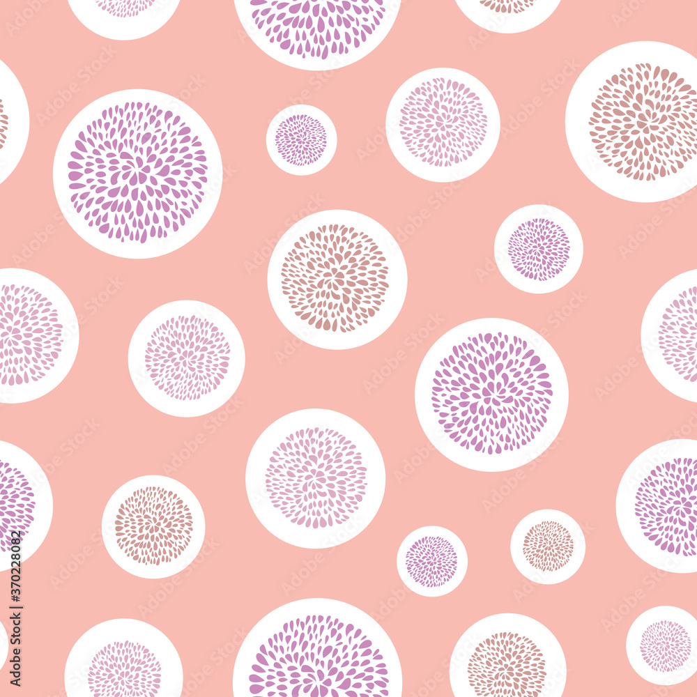 Playful floral petal spot, polka dot seamless pattern, perfect for fashion, home, stationary, kids. Playful floral petal spot, polka dot seamless pattern, perfect for fashion, home, stationary, kids.