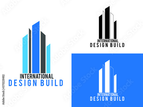 real estate building and construction logo vector illustration