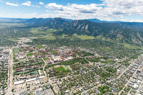 Foto Aerial Photo of Boulder, Colorado, USA
