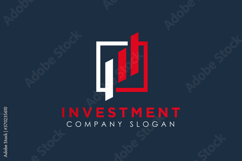 Initial M Letter Logo Design, Vector Business Investment Logo Element