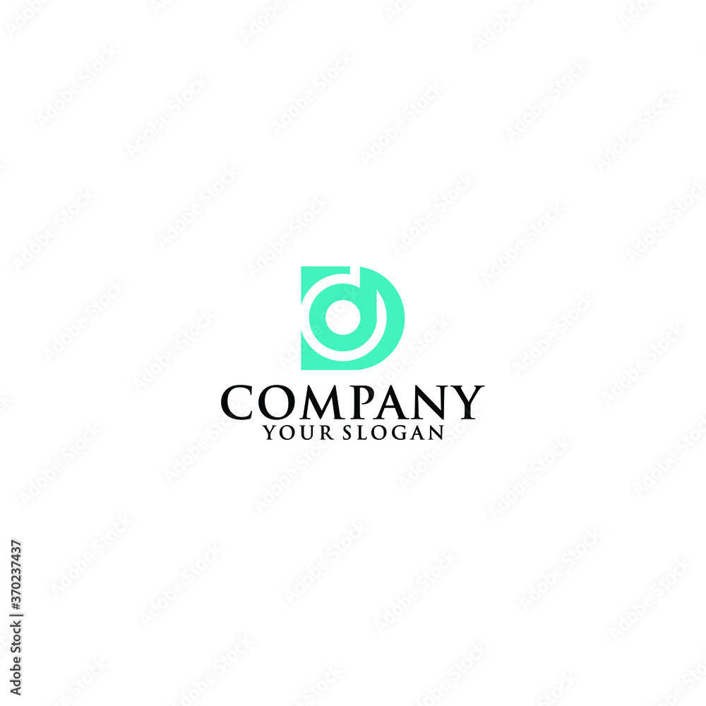 Initial D Letter Logo Design Vector Template. Monogram and Creative Alphabet DD Letters icon Illustration.