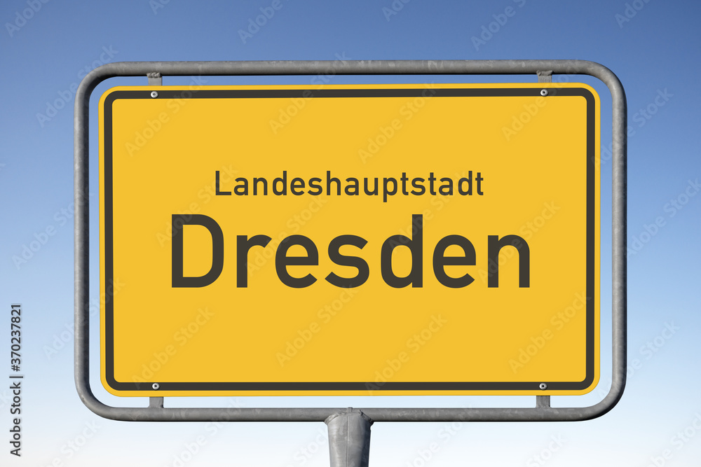 Ortstafel Landeshauptstadt Dresden (Symbolbild)