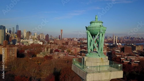 Aerial Shot of Prison Ship Martyrs Monument at Fort Green Park photo