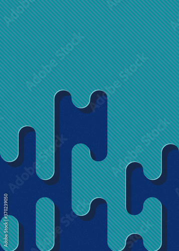 Abstract Rounded Color Lines halftone transition background illustration