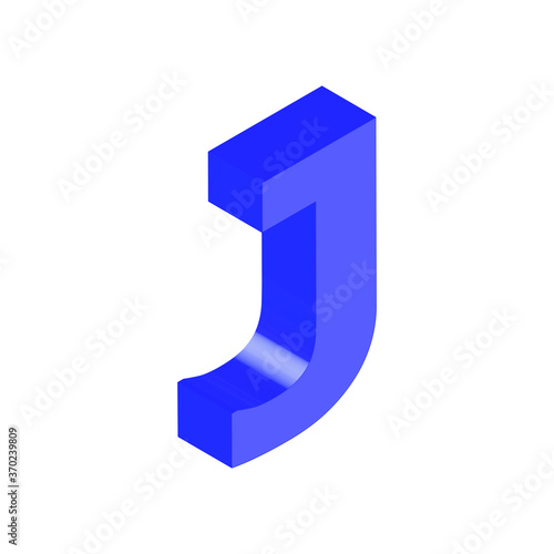 Free Download Isometric alphabet font J. 3d effect letters, numbers and symbols. Stock vector typeface for any typography design. - GFXLoad